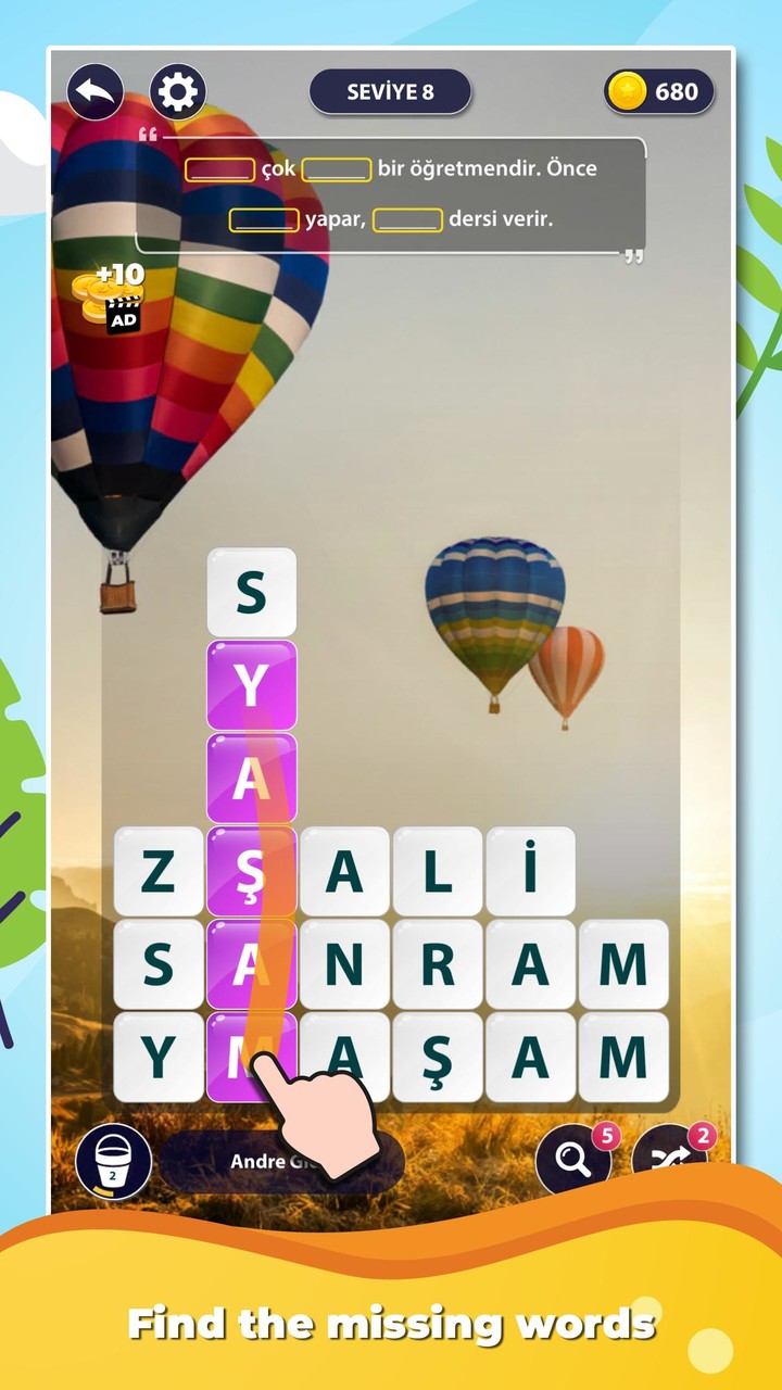 Word Surf: Inspire screenshot image 1_Popularmodapk.com