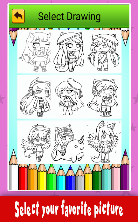 Gacha Chibi Coloring Book screenshot image 1_Popularmodapk.com