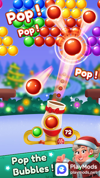 Christmas Games-Bubble Shooter<span>(unlimited money)</span> screenshot image 1_Popularmodapk.com