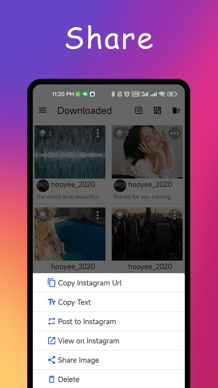InstaSaver - Video Downloader screenshot image 5_Popularmodapk.com