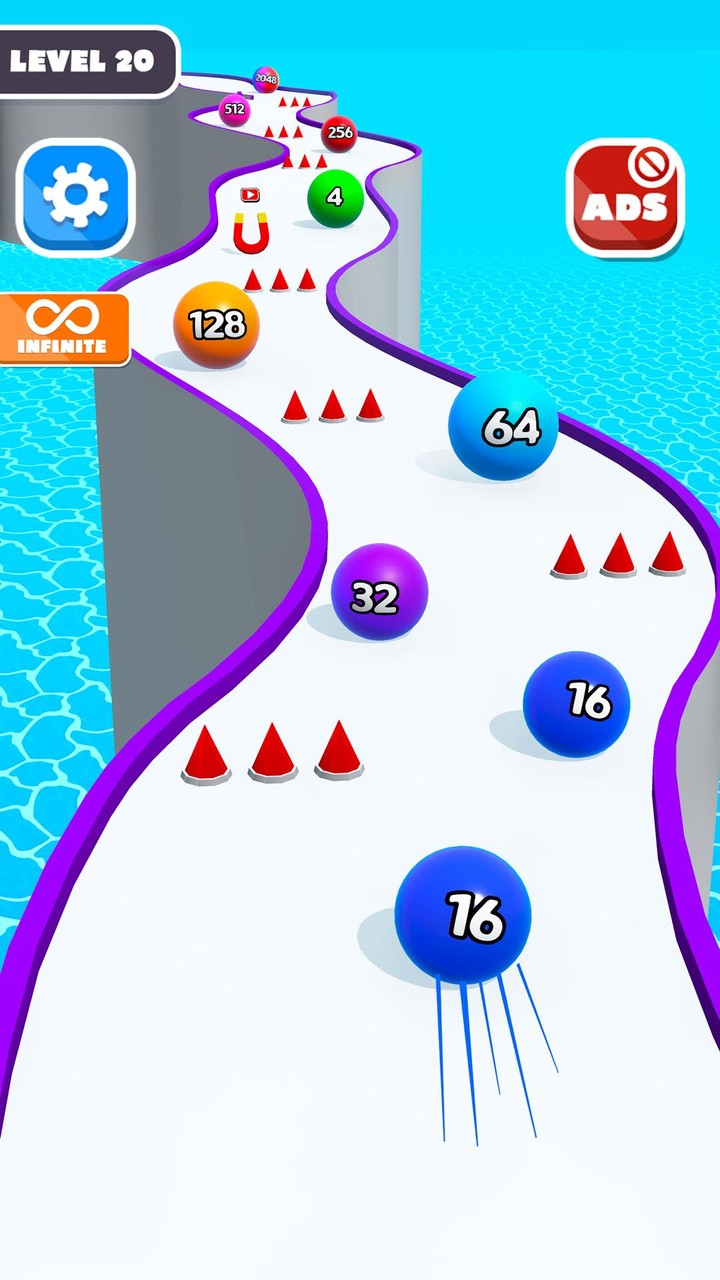 Merge Number 2048 - Ball Games screenshot image 5_Popularmodapk.com