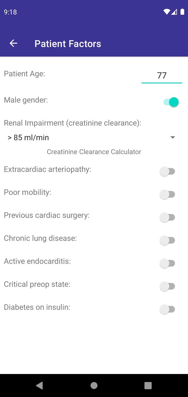EuroSCORE II screenshot image 2_Popularmodapk.com