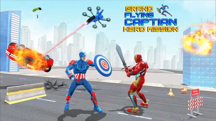 Grand Captain Superhero Rescue screenshot image 10_Popularmodapk.com