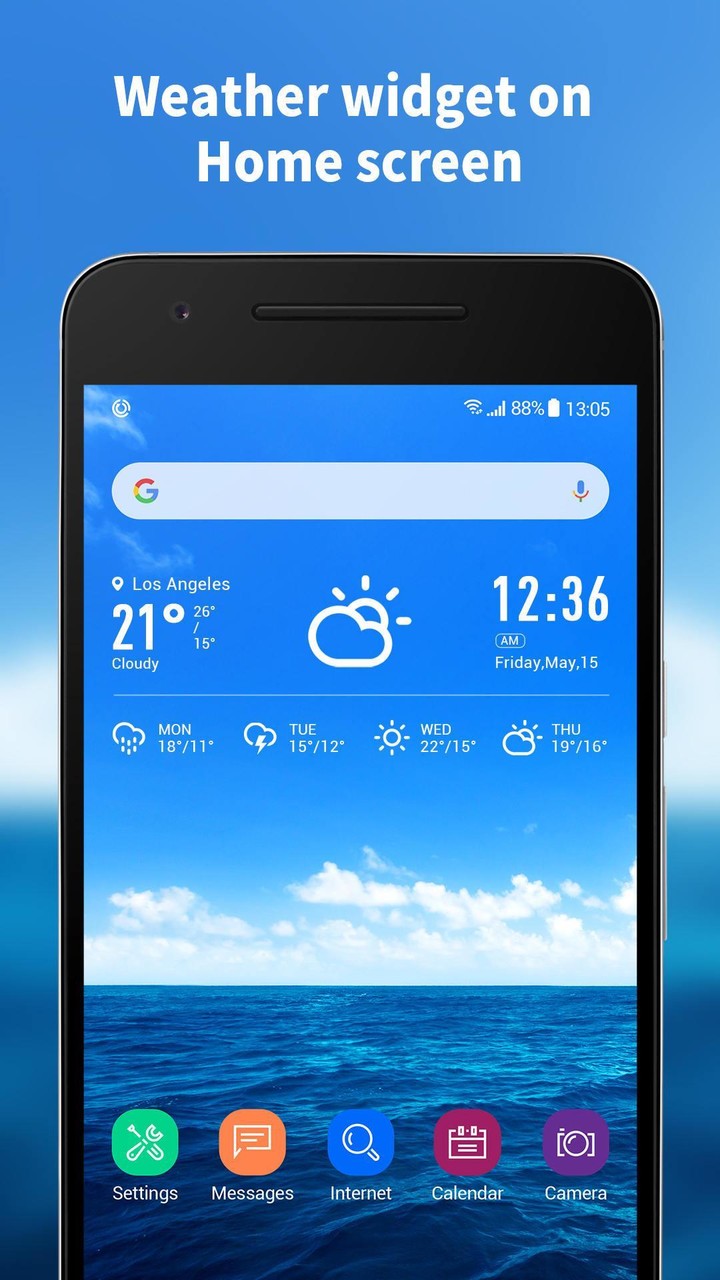 Hourly weather forecast and long-term report screenshot image 6_Popularmodapk.com