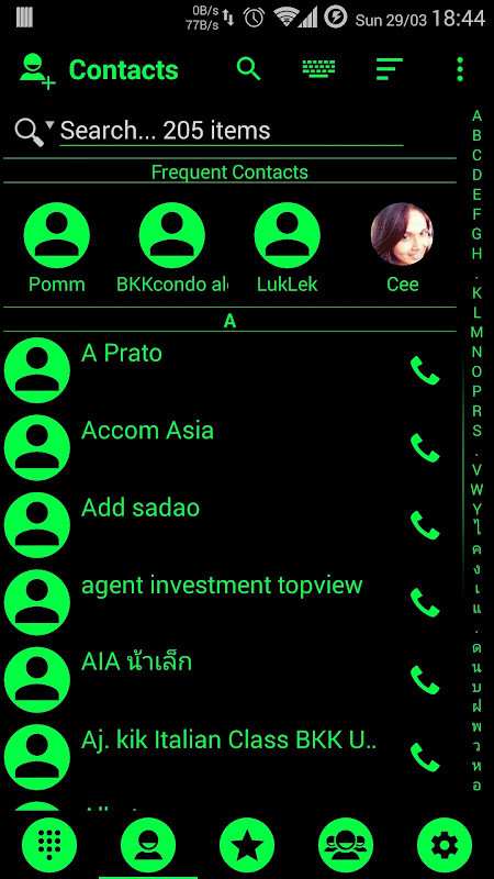 Dialer Theme Black Green drupe screenshot image 8_Popularmodapk.com