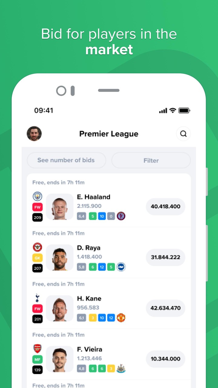 Bemanager - Fantasy Football screenshot image 3_Popularmodapk.com