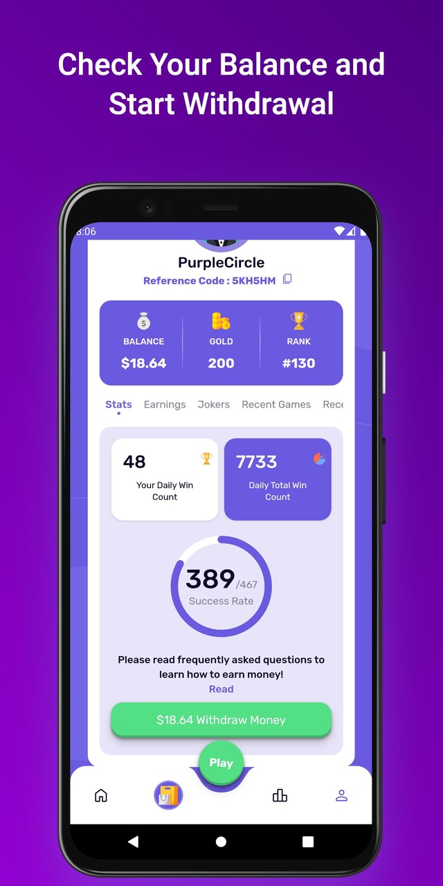 Purple Circle | Trivia Game screenshot image 2_Popularmodapk.com