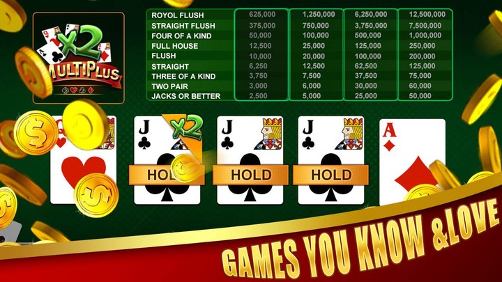 Deuces Wild - Video Poker screenshot image 2_Popularmodapk.com