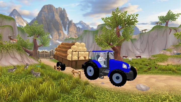 Off-Road Tractor Trolley Game screenshot image 11_Popularmodapk.com