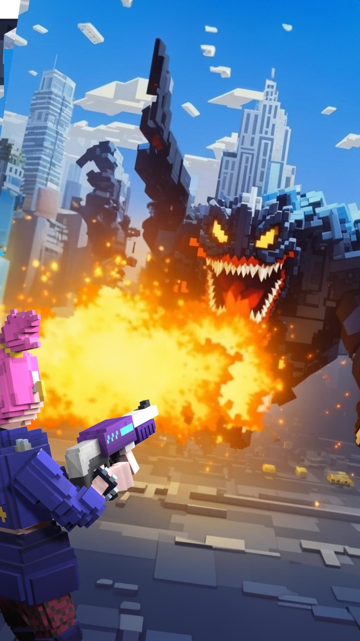 Pixel City War: Fly Shooter screenshot image 2_Popularmodapk.com