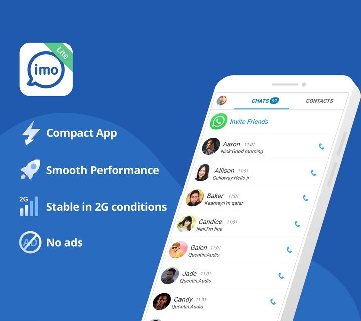 imo Lite -video calls and chat screenshot image 1_Popularmodapk.com