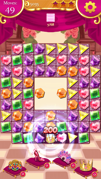 Princess Jewels Fever: Match 3<span>(Mod APK)</span> screenshot image 1_Popularmodapk.com