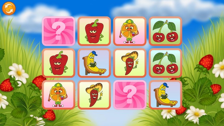 Pairs Match - Fruits screenshot image 1_Popularmodapk.com