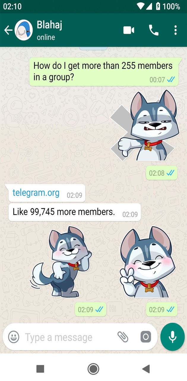 Cute Husky Stickers WAStickers screenshot image 2_Popularmodapk.com