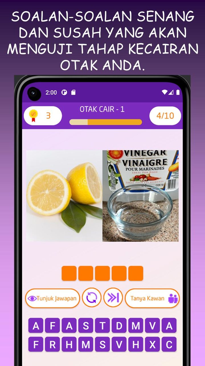 Otak Cair Beku: Kuiz Teka Teki screenshot image 3_Popularmodapk.com