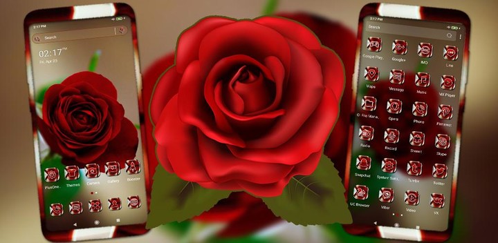 Red Rose Launcher Theme screenshot image 5_Popularmodapk.com