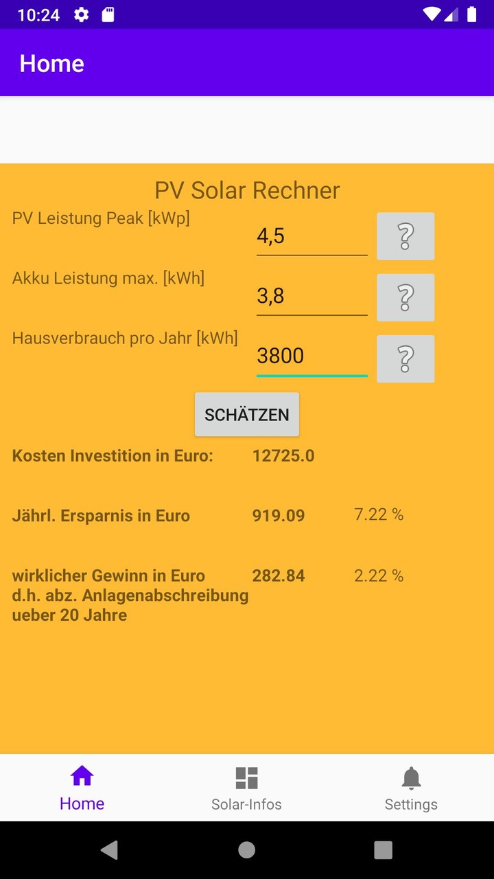 PV Solar Rechner screenshot image 1_Popularmodapk.com