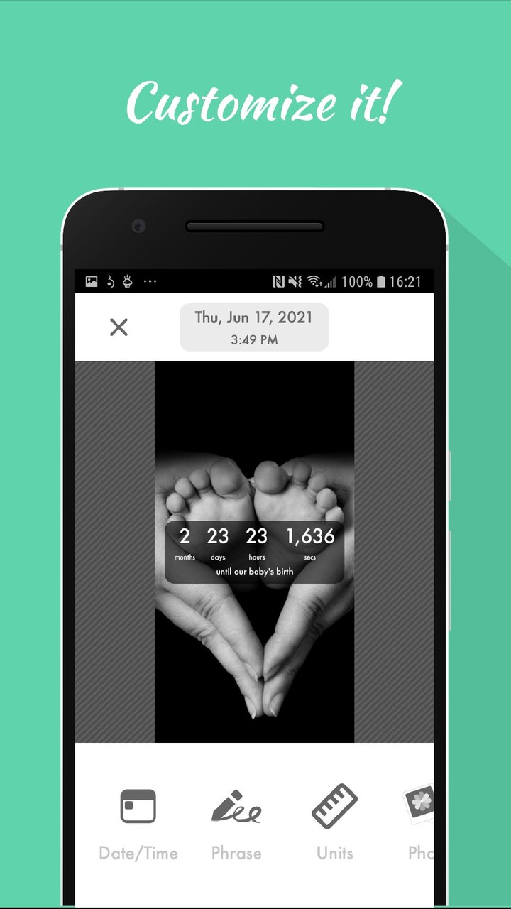Baby Countdown Widget screenshot image 2_Popularmodapk.com