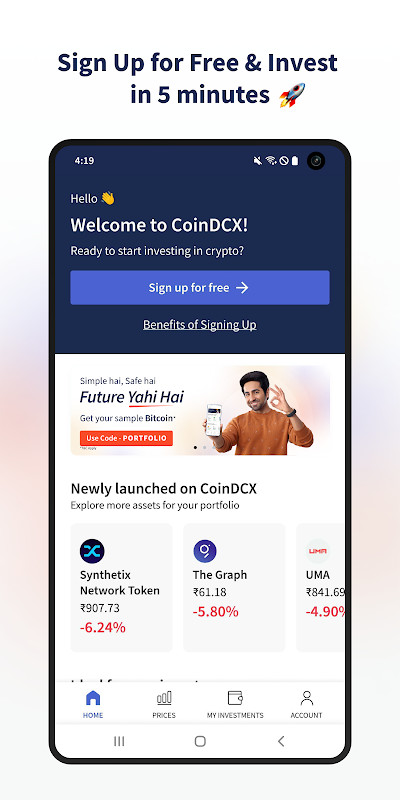 CoinDCX:Bitcoin Investment App screenshot image 2_Popularmodapk.com