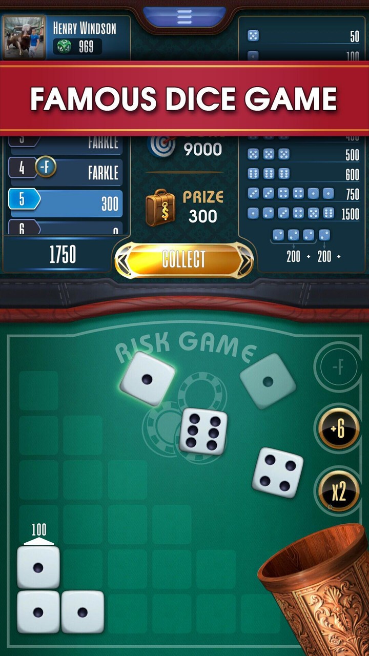 Farkle online - 10000 Dice Game screenshot image 1_Popularmodapk.com