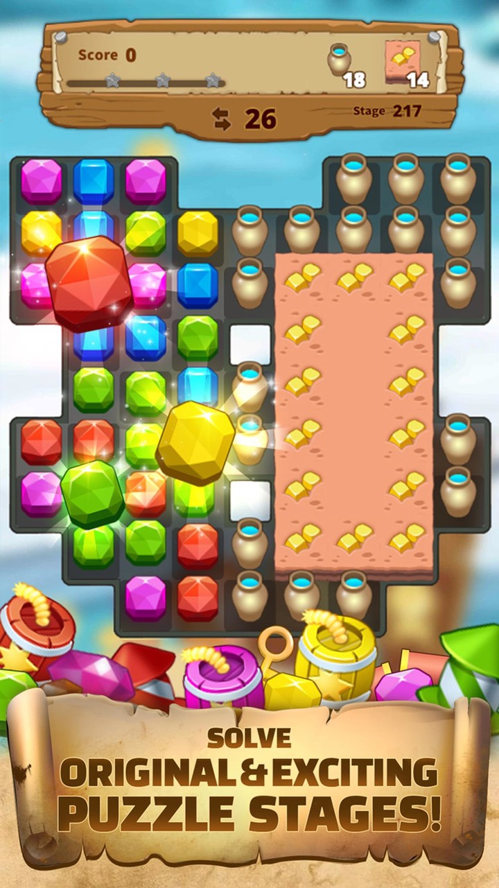 Treasure Island Match 3 screenshot image 3_Popularmodapk.com