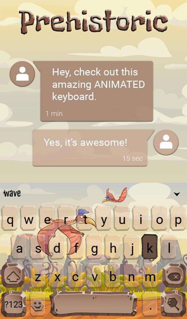 Prehistoric Animated Keyboard screenshot image 8_Popularmodapk.com