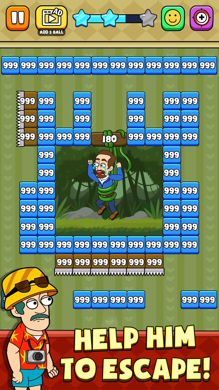 Bricks Breaker Rescue screenshot image 2_Popularmodapk.com