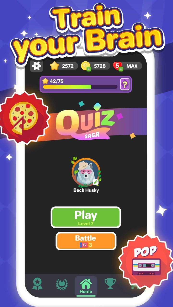 Quiz Saga: Fun Facts to Know screenshot image 1_Popularmodapk.com