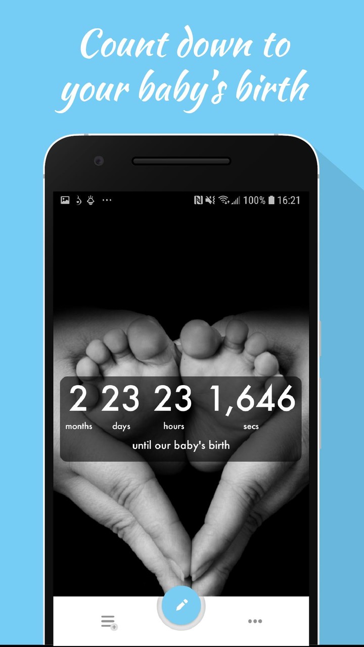 Baby Countdown Widget screenshot image 1_Popularmodapk.com
