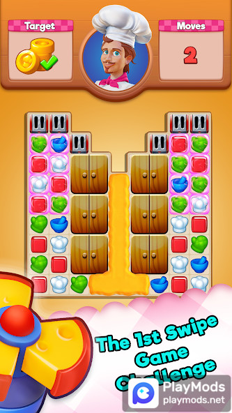 Kitchen Swipe - Swipe 3 Puzzle<span>(Unlimited money)</span> screenshot image 10_Popularmodapk.com