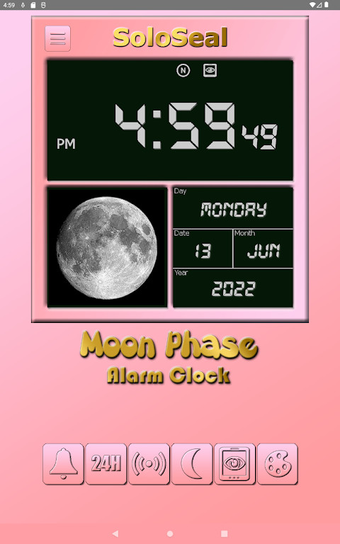 Moon Phase Alarm Clock screenshot image 9_Popularmodapk.com
