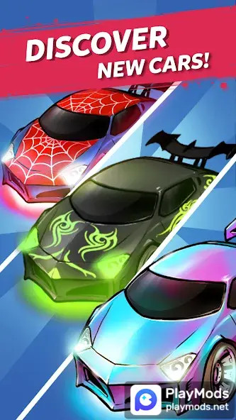 Merge Neon Car: Idle Car Merge<span>(Unlimited currency)</span> screenshot image 4_Popularmodapk.com