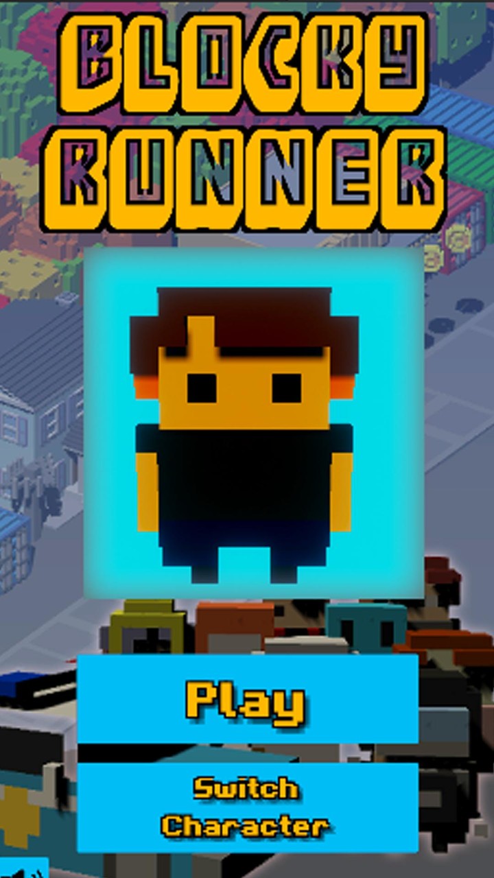 Blocky Runner screenshot image 1_Popularmodapk.com