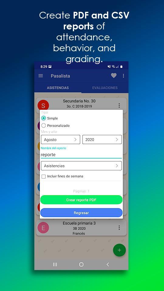 Pasalista - School Control screenshot image 5_Popularmodapk.com