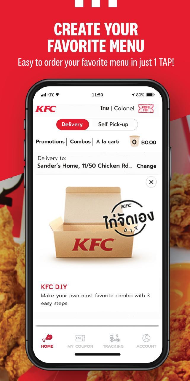 KFC Thailand-Online Food Ordering screenshot image 2_Popularmodapk.com