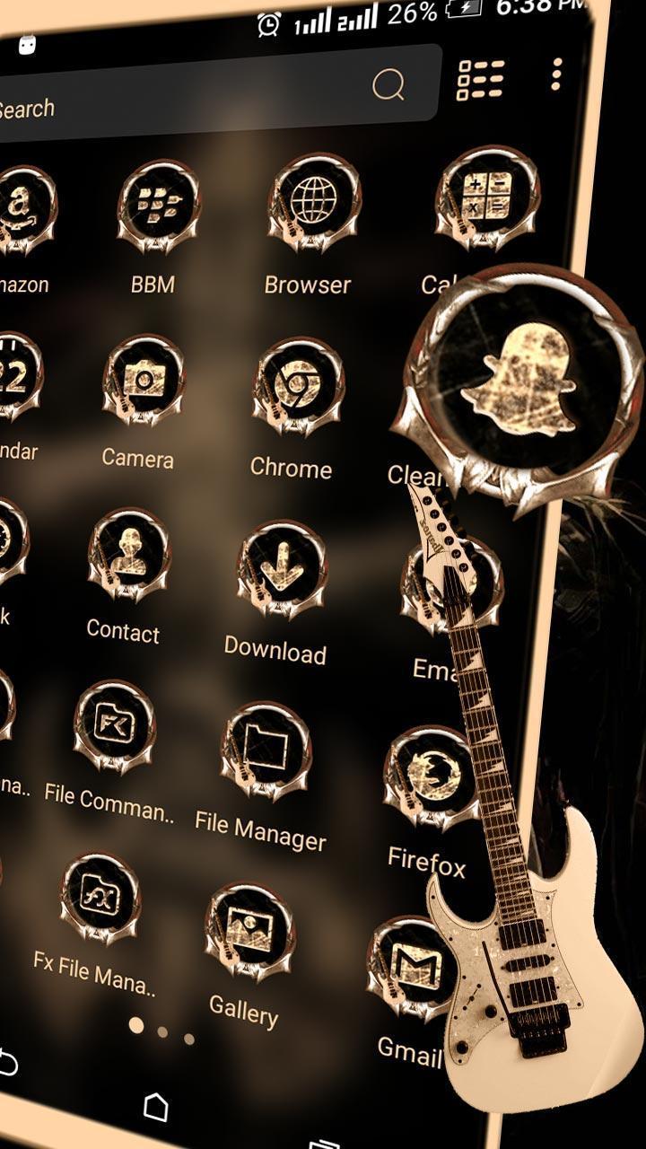 Guitar Demon Launcher Theme screenshot image 2_Popularmodapk.com