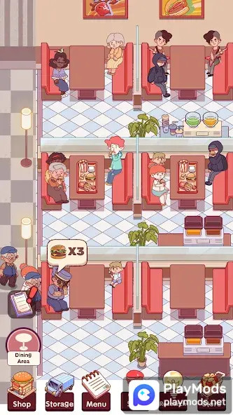 Idle Cafe Sim - burger tycoon<span>(Unlimited Resources)</span> screenshot image 4_Popularmodapk.com