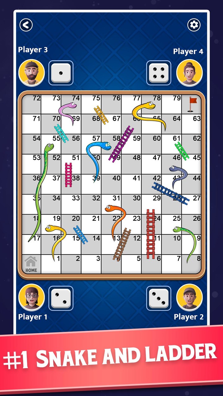 Snakes and Ladders - Ludo Game screenshot image 1_Popularmodapk.com