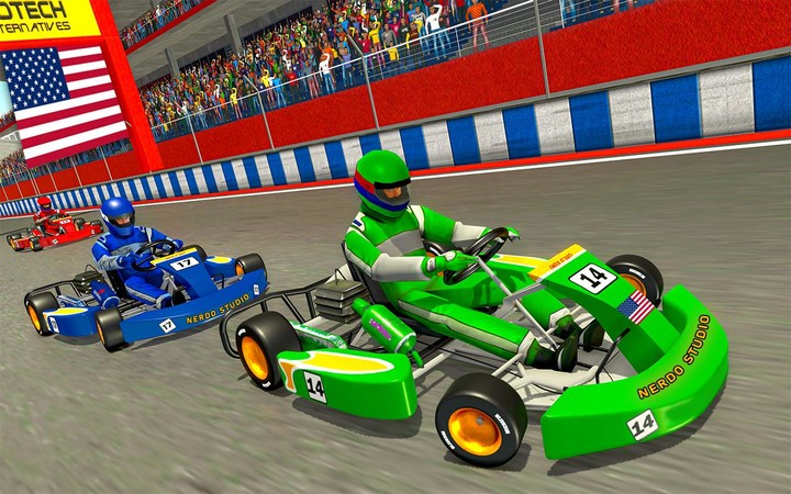 Jeux de course de kart 3D screenshot image 1_Popularmodapk.com