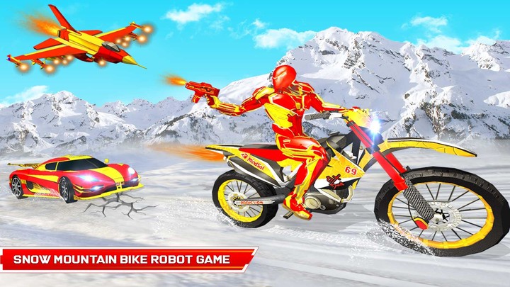 Snow Bike Transform Robot Game screenshot image 5_Popularmodapk.com