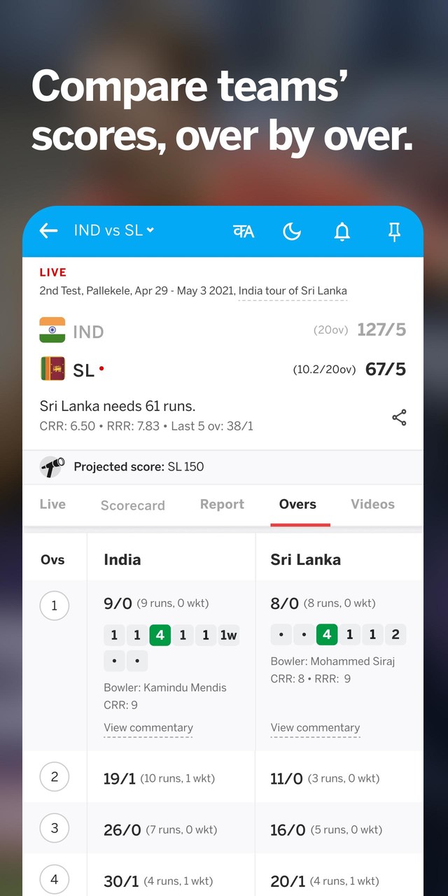 ESPNCricinfo - Live Cricket Sc screenshot image 6_Popularmodapk.com