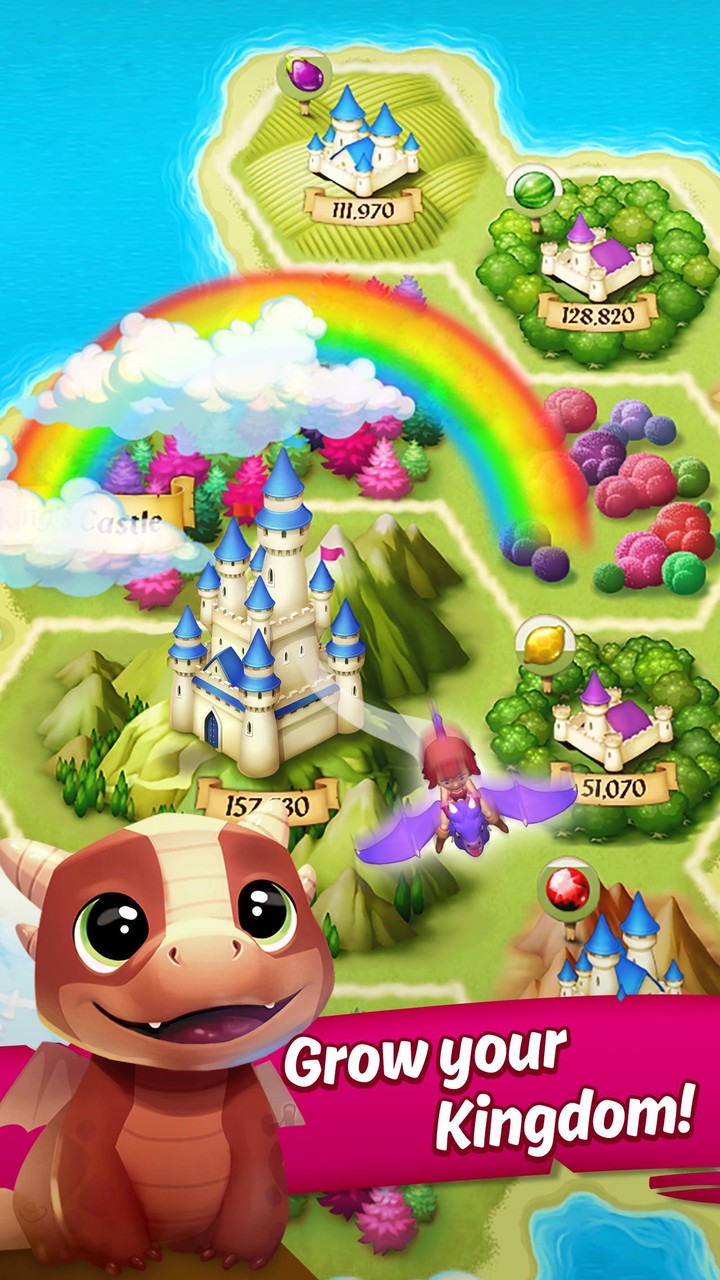 Kingcraft: Candy Match 3 screenshot image 1_Popularmodapk.com