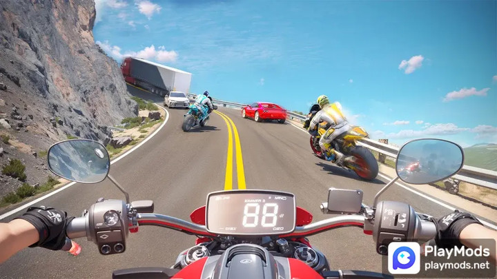 Moto Bike Rider Traffic Racing<span>(Unlimited Resources)</span> screenshot image 3_Popularmodapk.com