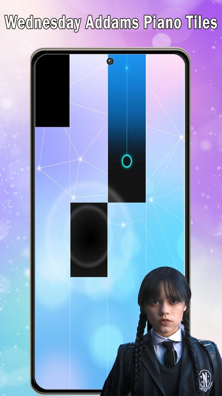 Wednesday Addams  piano tiles screenshot image 4_Popularmodapk.com