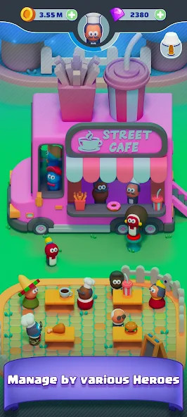 Street Cafe: Cooking Tycoon<span>(Unlimited Money)</span> screenshot image 1_Popularmodapk.com