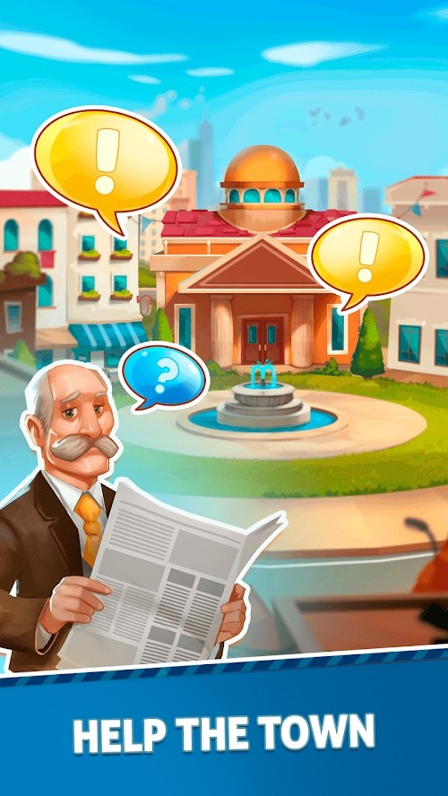 Merge Estate Mystery Town(Unlimited Money(Increase when you spent)) screenshot image 1_Popularmodapk.com