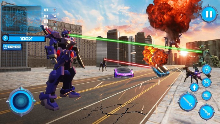 Police Dog Robot Car Games screenshot image 4_Popularmodapk.com