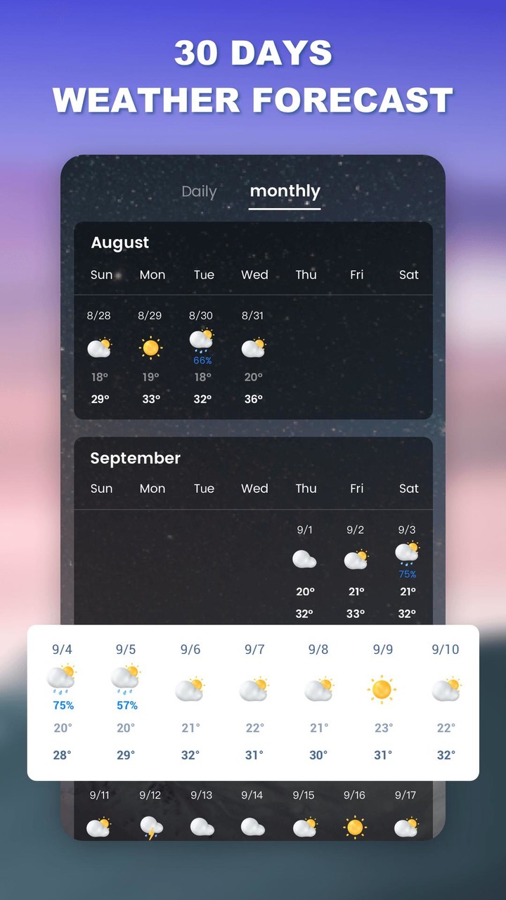 Weather app - Radar & Widget screenshot image 7_Popularmodapk.com