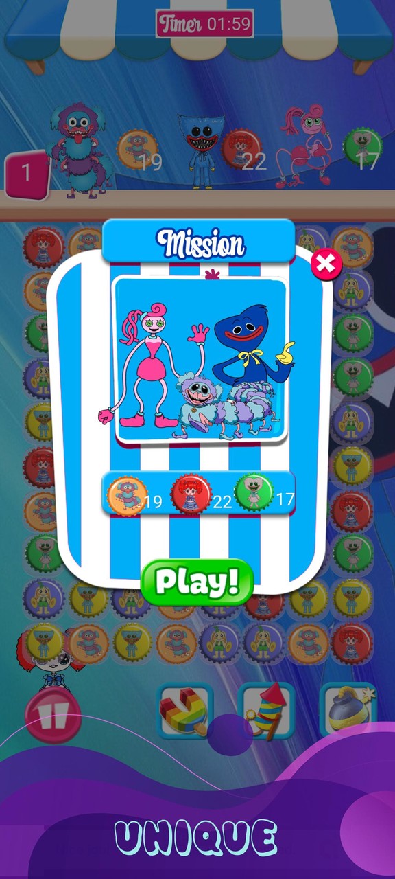 Poppy Huggy Mommy Tile Match screenshot image 4_Popularmodapk.com