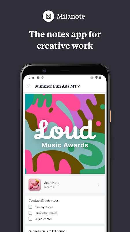 Milanote screenshot image 2_Popularmodapk.com